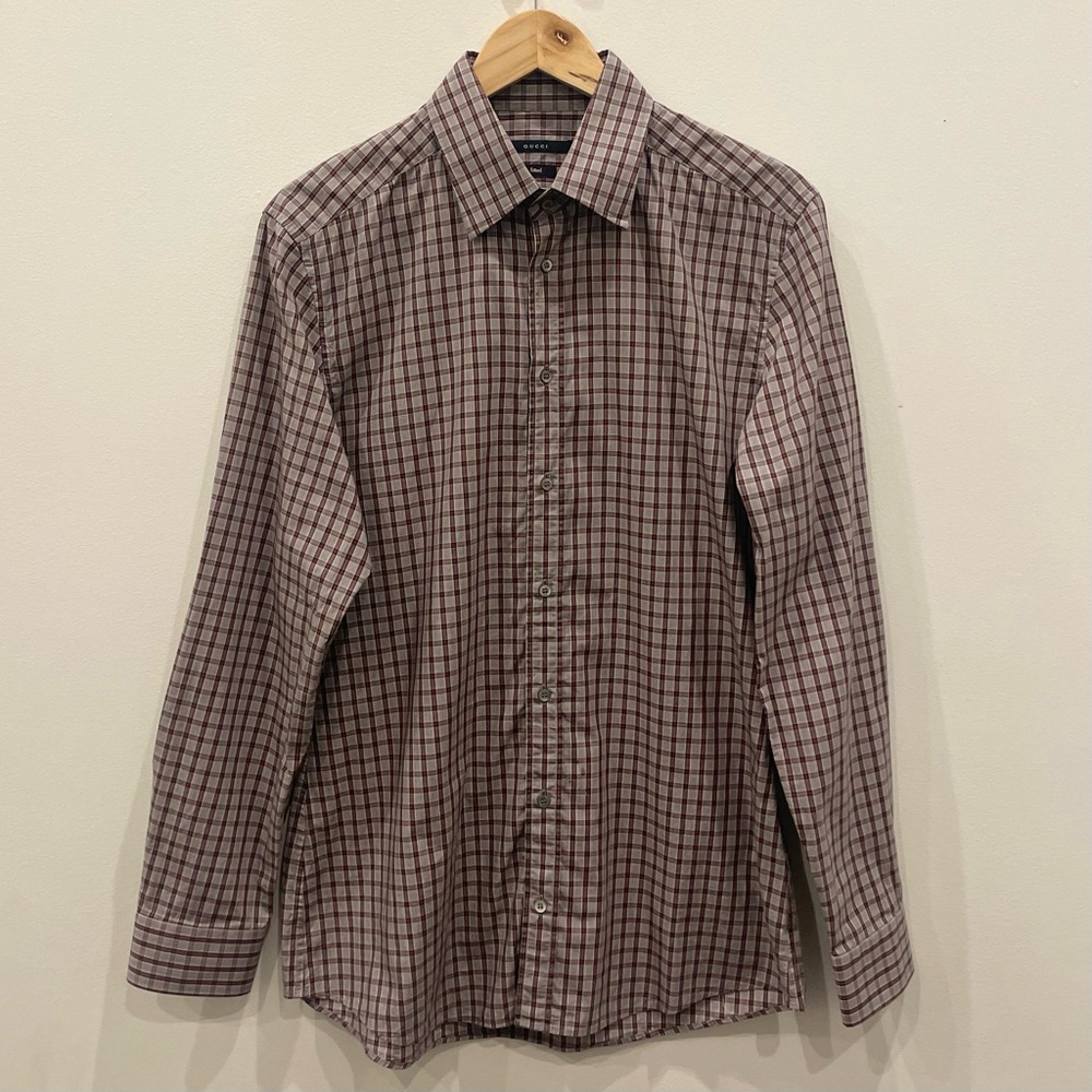 Gucci Fitted Collared Long Sleeve Button Up